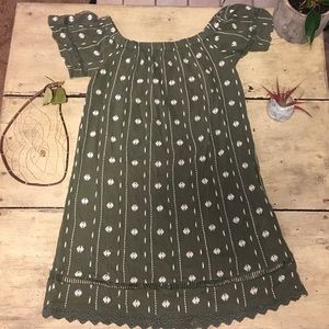 Topshop off the shoulder dress